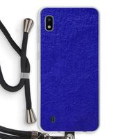 Majorelle Blue: Samsung Galaxy A10 Transparant Hoesje met koord