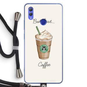 But first coffee: Honor Note 10 Transparant Hoesje met koord