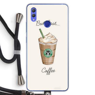 But first coffee: Honor Note 10 Transparant Hoesje met koord