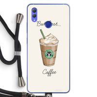 But first coffee: Honor Note 10 Transparant Hoesje met koord