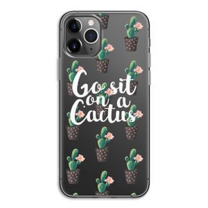 Cactus quote: iPhone 11 Pro Transparant Hoesje
