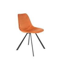 Dutchbone Franky Eetkamerstoelen Oranje - Set van 2