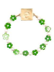 éliou bracelet Nikola à fleurs - Blanc