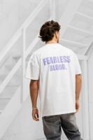 Fearless Blood Leader Club Washed T-Shirt Heren Wit/Lila - Maat S - Kleur: Wit | Soccerfanshop