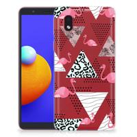 Samsung Galaxy A01 Core | TPU Hoesje | Flamingo Triangle Samsung Galaxy A01 Core | TPU Hoesje | Flamingo Triangle