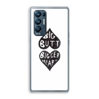 Big butt bigger heart: Oppo Find X3 Neo Transparant Hoesje
