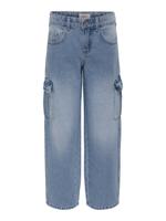 Kids ONLY zomer jeans broek - blauw - wide leg fit - KogHarmony