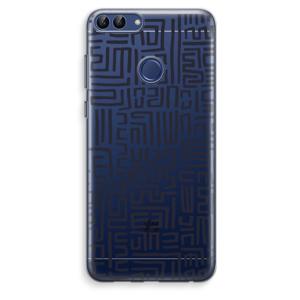 Moroccan Print: Huawei P Smart (2018) Transparant Hoesje