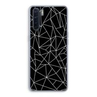 Geometrische lijnen wit: Oppo A91 Transparant Hoesje Geometrische lijnen wit: Oppo A91 Transparant Hoesje
