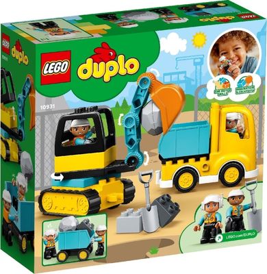 LEGO DUPLO - Truck & Graafmachine met rupsbanden Constructiespeelgoed