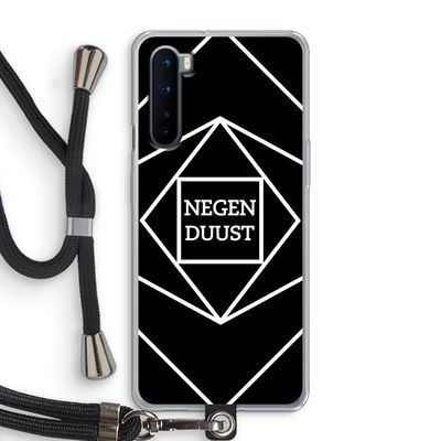 Negenduust geometrisch: OnePlus Nord Transparant Hoesje met koord