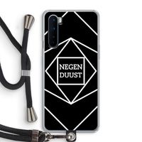 Negenduust geometrisch: OnePlus Nord Transparant Hoesje met koord