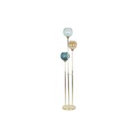 Vloerlamp DKD Home Decor Multicolour Gouden Metaal Kristal 50 W 220 V 45 x 45 x 160 cm