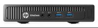 HP EliteDesk 800 G1 Intel® Core™ i3 i3-4130T 4 GB DDR3-SDRAM 500 GB HDD Windows 7 Professional Mini PC Zwart - thumbnail