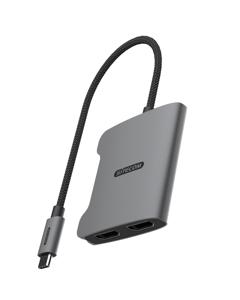 Sitecom AD-1017 interface hub USB 3.2 Gen 1 (3.1 Gen 1) Type-C Zwart, Grijs