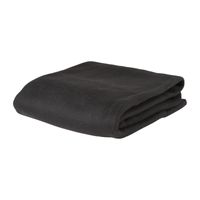 Fleece deken - zwart - 160x130 cm - thumbnail