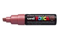 Paintmarker uni posca pc8k b schuin metallic rood