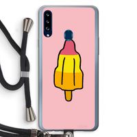 Raketijsje: Samsung Galaxy A20s Transparant Hoesje met koord