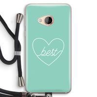 Best heart pastel: HTC U Play Transparant Hoesje met koord