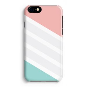 Strepen pastel: Volledig Geprint iPhone 7 Plus Hoesje