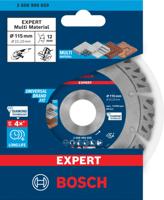 Bosch Accessoires EXPERT MultiMaterial diamantdoorslijpschijf 115 x 22 |23 x 2 |2 x 12 mm - 2608900659