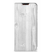 Motorola Moto E7 Power | E7i Power Book Wallet Case White Wood