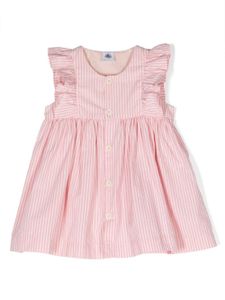 Petit Bateau robe en coton à rayures - Rose