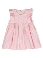 Petit Bateau robe en coton à rayures - Rose