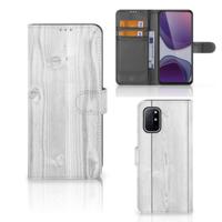 OnePlus 8T | Book Style Case | White Wood