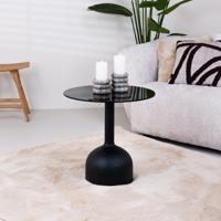 Brix Ronde Bijzettafel 'Isa' Glas en staal, 55cm Brix Ronde Bijzettafel 'Isa' Glas en staal, 55cm