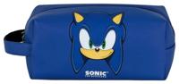 Sonic - The Hedgehog Plus Brick Travel Toiletry Bag SEGA Sight Blue