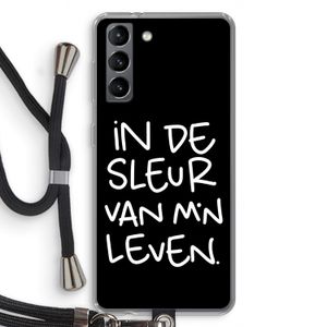 De Sleur: Samsung Galaxy S21 Transparant Hoesje met koord