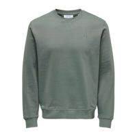 Herensweater zonder Capuchon Only & Sons Onsdan Unshed Reg Crew Neck Donkergroen Maat L