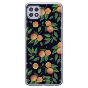 Samsung Galaxy A22 5G siliconen hoesje - Orange lemonade