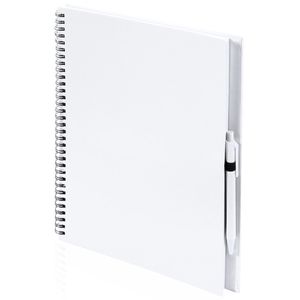Schetsboek/tekenboek wit A4 formaat 80 vellen inclusief pen   -