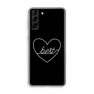 Best heart black: Samsung Galaxy S21 Plus Transparant Hoesje