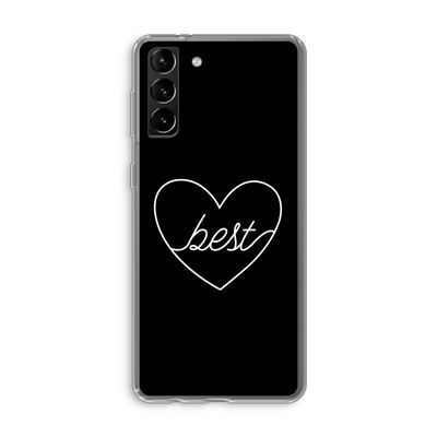 Best heart black: Samsung Galaxy S21 Plus Transparant Hoesje