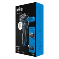 Braun Series 5 51-B1200S Scheerapparaat met scheerblad Trimmer Blauw - thumbnail