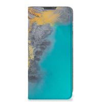 Poco X4 Pro 5G Standcase Marble Blue Gold - thumbnail