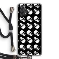 Musketon Skulls: Samsung Galaxy A32 5G Transparant Hoesje met koord