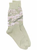 Thom Browne chaussettes à fleurs - Vert Thom Browne chaussettes à fleurs - Vert