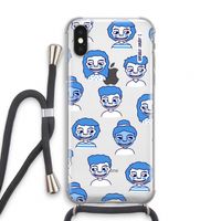 Gezichtjes: iPhone XS Transparant Hoesje met koord
