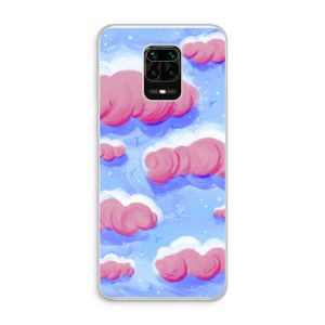 Roze wolken met vogels: Xiaomi Redmi Note 10 Lite Transparant Hoesje
