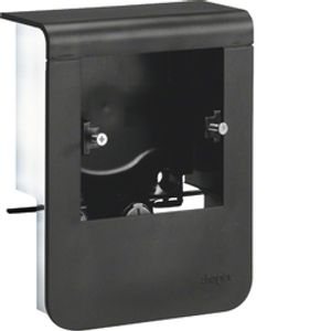 Universeel aansluitpunt 80mm zwart