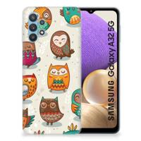 Samsung Galaxy A32 5G | TPU Hoesje | Vrolijke Uilen