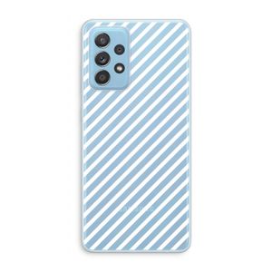 Strepen zwart-wit: Samsung Galaxy A73 Transparant Hoesje