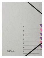 Sorteermap pagna easy a4 7 tabs paars lila