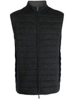 N.Peal gilet matelassé à fermeture zippée - Gris