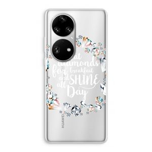 Diamonds: Huawei P50 Pro Transparant Hoesje