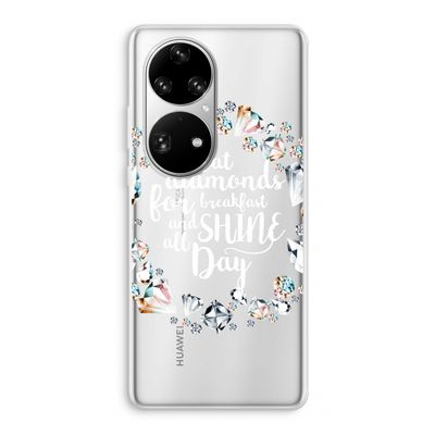 Diamonds: Huawei P50 Pro Transparant Hoesje